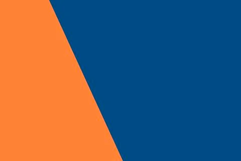 Two color background classic blue and orange peel color. Stock Illustration