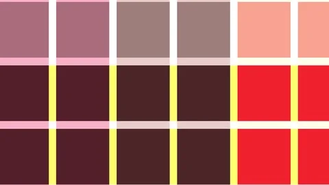 Two color bars that rotate counterclockwise and move, anchor from right to left Stock Footage 116230229