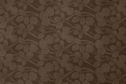Two-color buckground floral pattern. Design for wallpaper, wrapping paper Stock Illustration