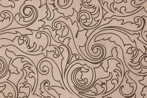 Two-color buckground floral pattern. Design for wallpaper, wrapping paper Stock Illustration