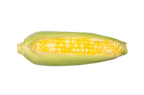 Two color corn isolated on white Stock Photos