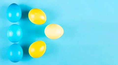 Two color easter egg background Stock Photos