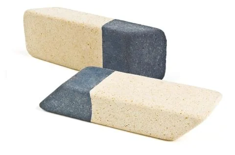 Two color eraser Stock Photos