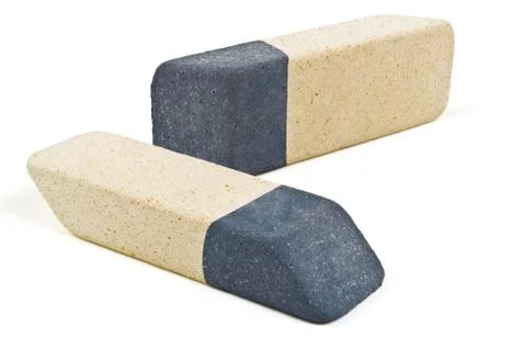 Two color eraser Stock Photos