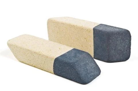 Two color eraser Stock Photos