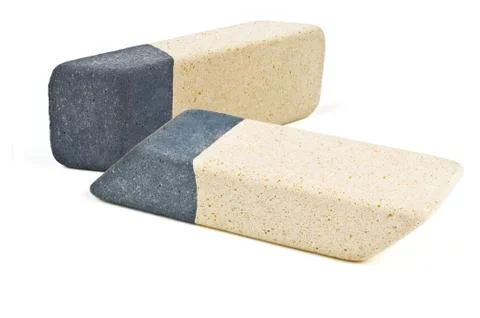 Two color eraser Stock Photos