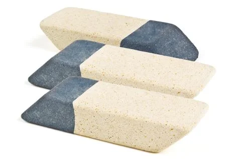 Two color eraser Stock Photos