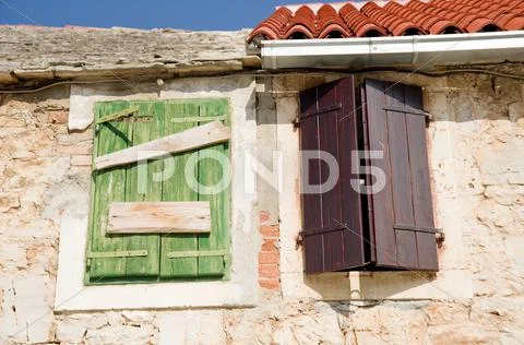Two color windows Stock Photos