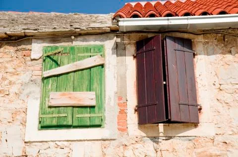 Two color windows Stock Photos
