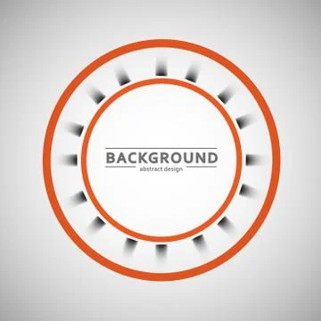 Two colored circle on a gray background Stock Illustration