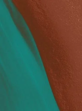 Two colored curved rough surface divided  diagonally Foto stock