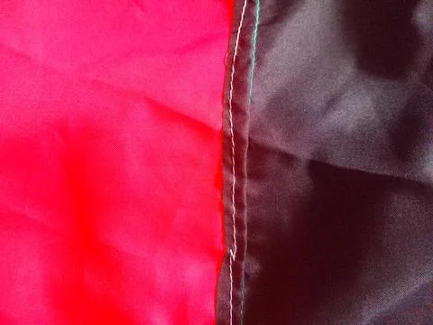 Two-colored decorative flag Stock Photos