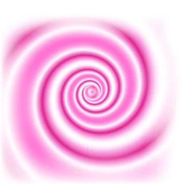 Two-colored pink and white wave like a swirl Stock Illustration