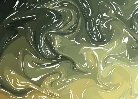 Two colorful abstract background. Liquid ink. Fluid shapes composition. Marbl Stock Illustration