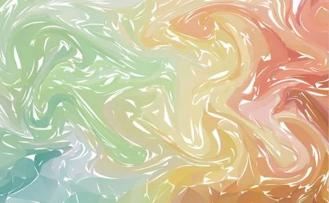 Two colorful abstract background. Liquid ink. Fluid shapes composition. Marbl Stock Illustration