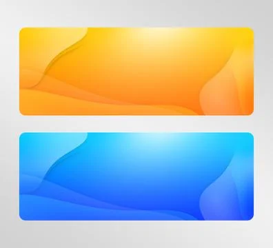 Two colorful abstract banners Stock Illustration