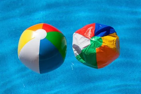 Two colorful balls Stock Photos