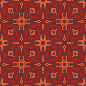 Two colors pattern ornament shape. Simple seamless abstract background Stock Illustration