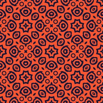 Two colors seamless abstract shape. Simple pattern ornament background Stock Illustration
