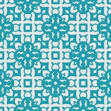 Two colors seamless abstract shape. Simple pattern ornament background Stock Illustration