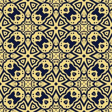 Two colors seamless abstract shape. Simple pattern ornament background イラスト素材