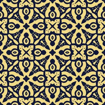 Two colors seamless abstract shape. Simple pattern ornament background イラスト素材