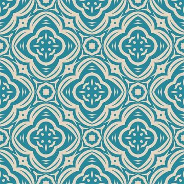 Two colors seamless abstract shape. Simple pattern ornament background Stock Illustration