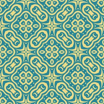 Two colors seamless abstract shape. Simple pattern ornament background Stock Illustration
