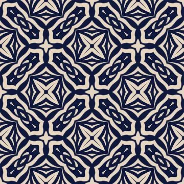 Two colors seamless abstract shape. Simple pattern ornament background Stock Illustration