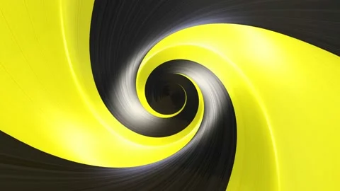 TWO COLORS Tunnel Flag Animation, Black and Yellow, Loop Video stock 154287655