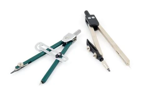 Two compasses Stock Photos