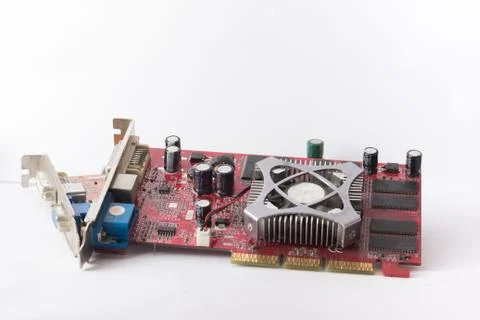 Two computer graphic cards Stock Photos