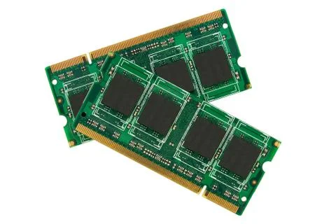 Two computer memory modules Stock Photos
