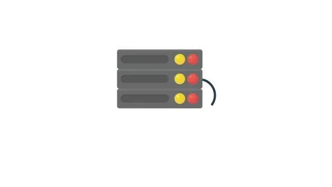Two computer servers, each accompanied by a keyboard, arranged together. Stock Footage 332199356