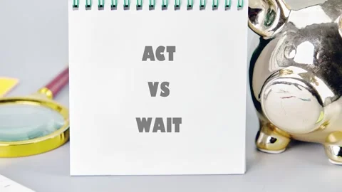 Two contrasting ideas are presented in a creative way. A notepad with the words Stock Footage 336689369