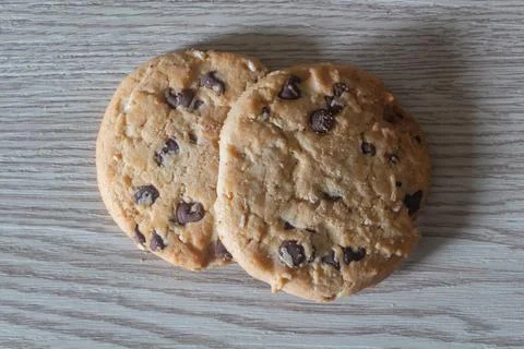 Two cookies Stock Photos