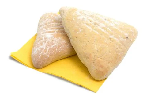 Two cookies on a white  background Stock Photos