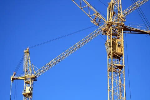 Two cranes Stock Photos
