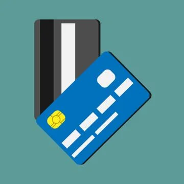 Two credit cards Stock Illustration