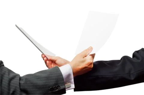 Two crossed hands Stock Photos