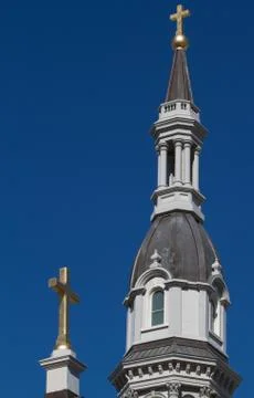 Two crosses Stock Photos