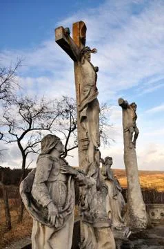 Two crosses Stock Photos