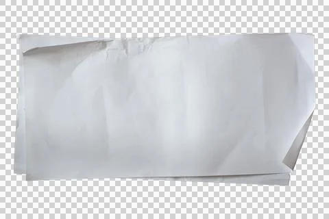 Two crumpled blank receipt papers on white background Stock Photos