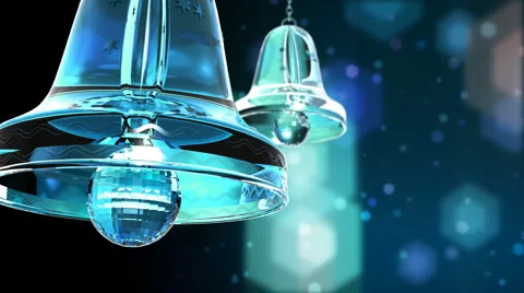 Two Crystal Bells Stock Footage 916797