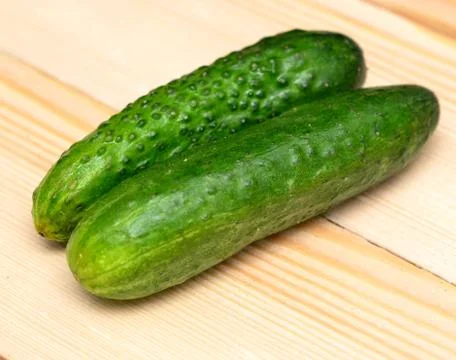 Two cucumbers Stock Photos