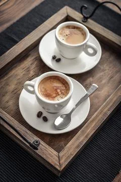 Two Cup Of Coffee Stock Photos