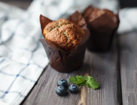 Two cupcakes Stock Photos