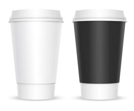Two cups of coffee Stock Illustration