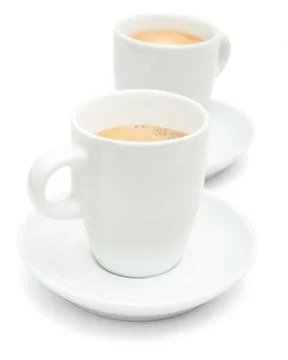Two cups of coffee Stock Photos