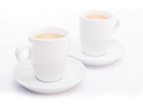 Two cups of coffee Stock Photos